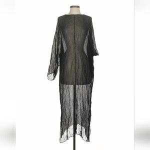 Zara Black Sheer Crinkle Dress